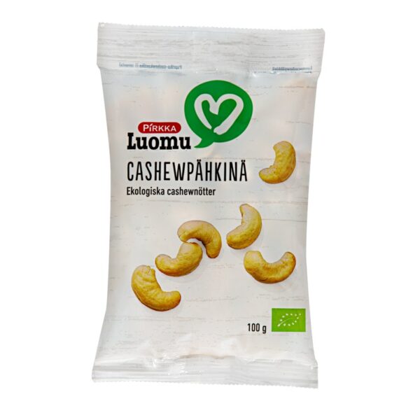 Pirkka Luomu cashewpähkinä 100g