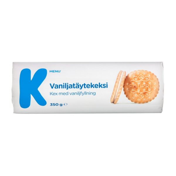 K-Menu vaniljatäytekeksi 350g