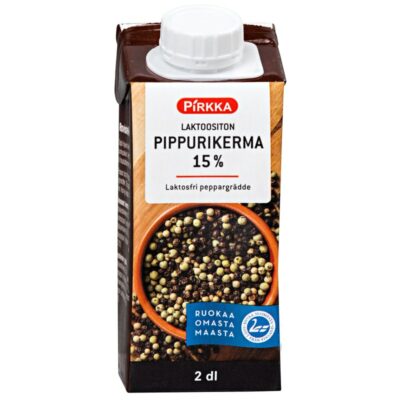 Pirkka laktoositon pippurikerma 15% 2 dl UHT