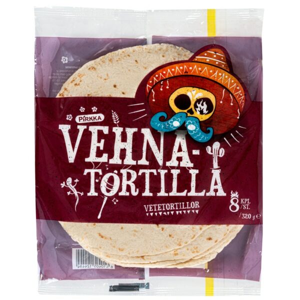 Pirkka vehnätortilla 8 kpl/320g