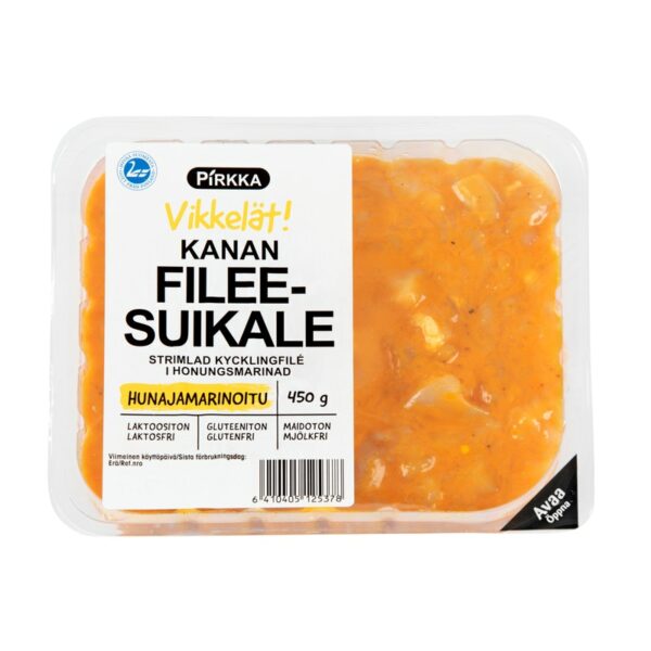 Pirkka Vikkelät kanan fileesuikale hunajamarinoitu 450g