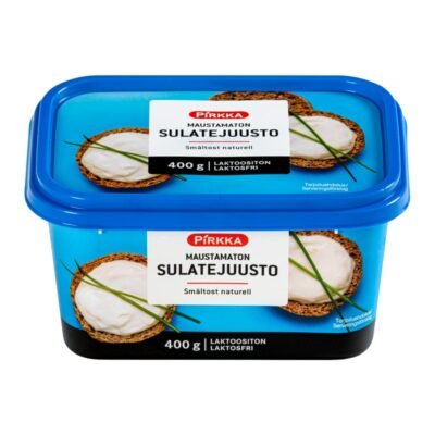 Pirkka maustamaton sulatejuusto 400g laktoositon