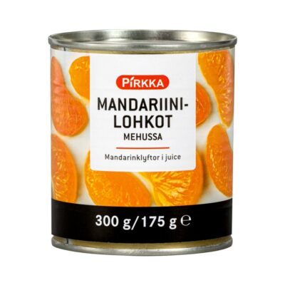 Pirkka mandariinilohkot mehussa 300g/175g