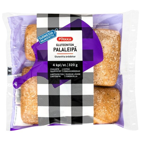 Pirkka gluteeniton palaleipä 4kpl/320g pakaste