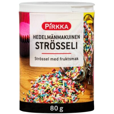 Pirkka hedelmänmakuinen strösseli 80g