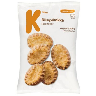 K-Menu riisipiirakka 12kpl /1020g pakaste