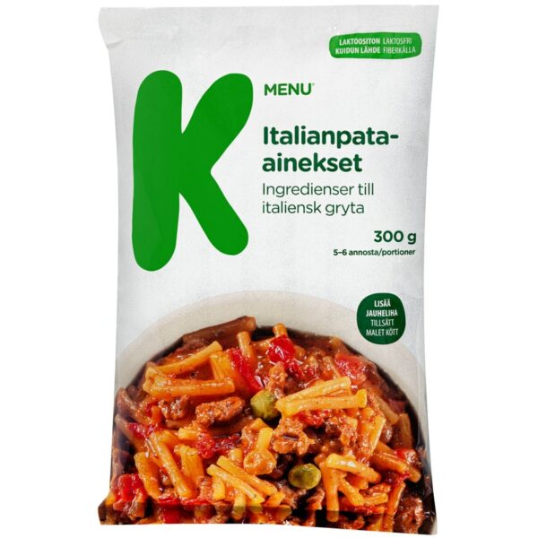 K-Menu Italianpata-ainekset 300g