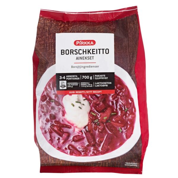 Pirkka borschkeittoainekset 700g pakaste