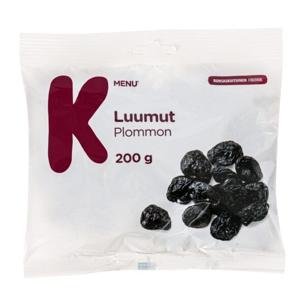 K-Menu kivettömät luumut 200g