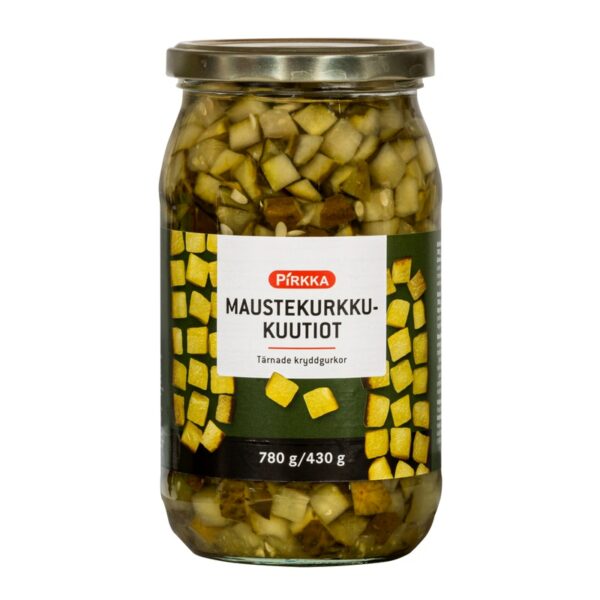 Pirkka maustekurkkukuutiot 780g/430g