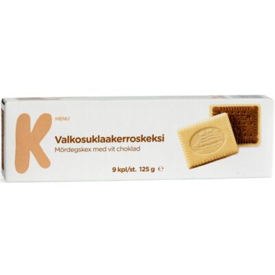 K-Menu valkosuklaakerroskeksi 125g