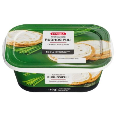 Pirkka tuorejuusto ruohosipuli 180g laktoositon