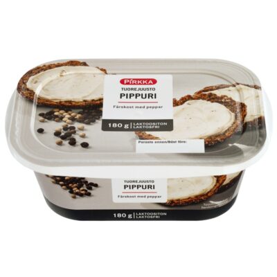 Pirkka tuorejuusto pippuri 180g laktoositon