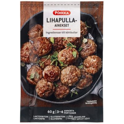 Pirkka lihapulla-ainekset 60g