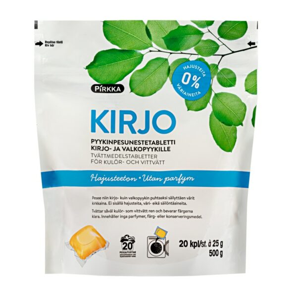 Pirkka Sensitive pyykinpesunestetabletti 20kpl/500g