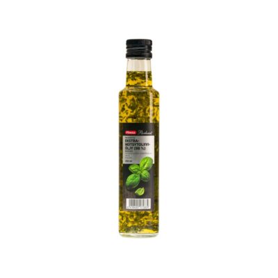 Pirkka Parhaat maustettu ekstra-neitsytoliiviöljy (98 %) basilika 250ml Pizzanpaistajat