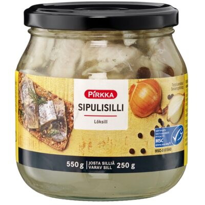 Pirkka sipulisilli 550g/250g MSC