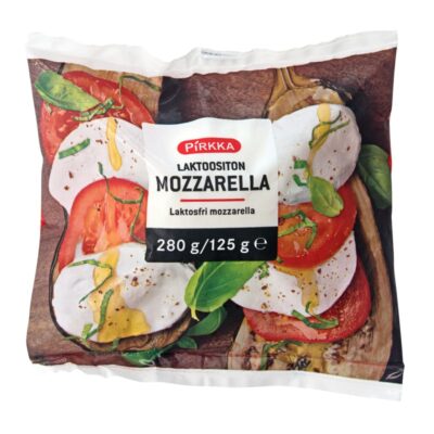 Pirkka mozzarella 280g/125g laktoositon