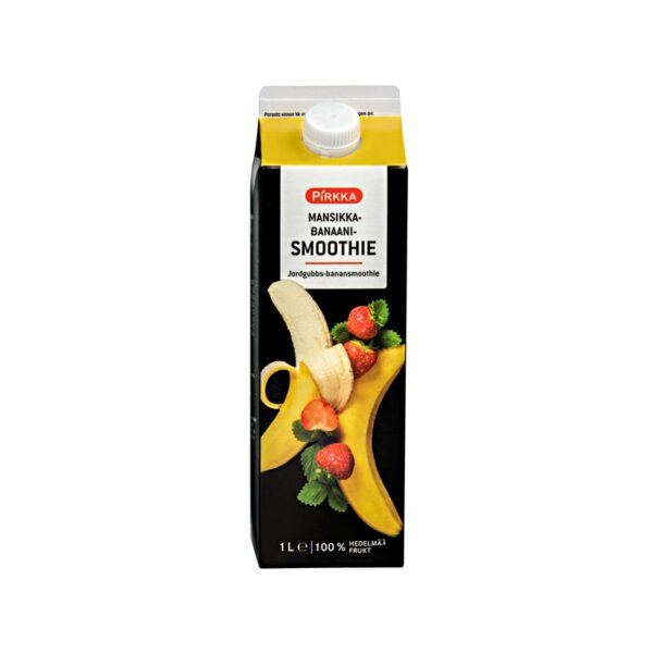 Pirkka mansikka-banaanismoothie 1l