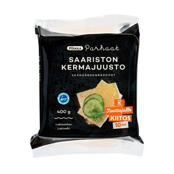 Pirkka Parhaat saariston kermajuusto 400g laktoositon