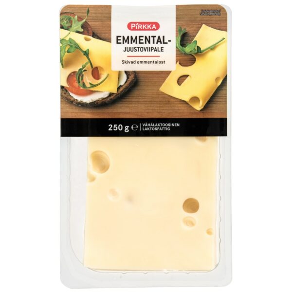 Pirkka emmentaljuustoviipale 250g vähälaktoosinen