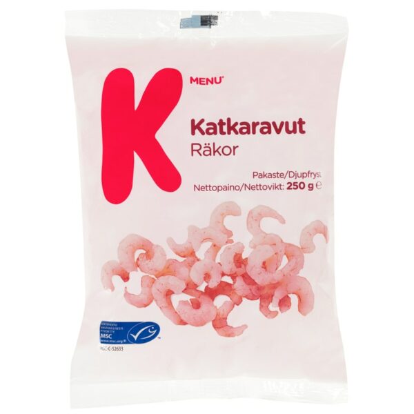 K-Menu katkaravut 250g MSC pakaste