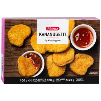 Pirkka kananugetit 360 g+kastike2x20 g pakaste