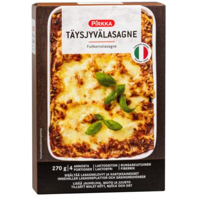 Pirkka täysjyvälasagne 270 g