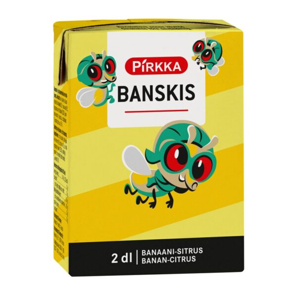 Pirkka Banskis sitruuna-banaani mehujuoma 2 dl