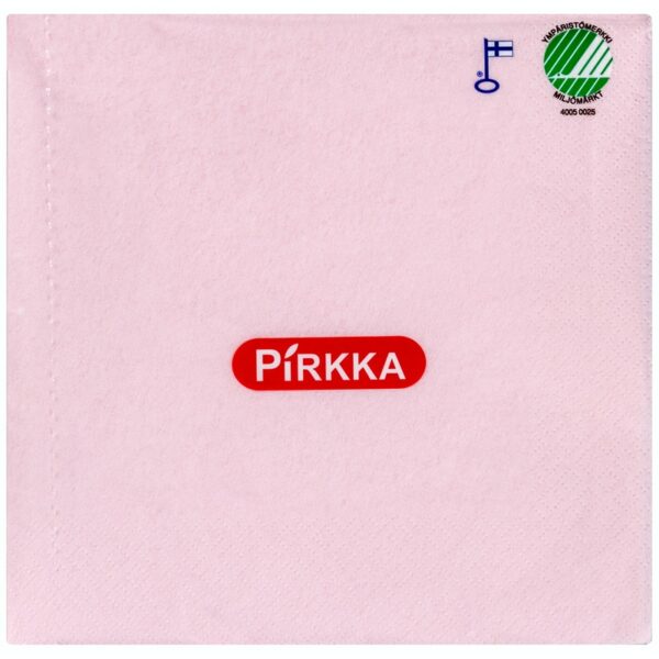 Pirkka lautasliina 60kpl/33cm vaaleapinkki