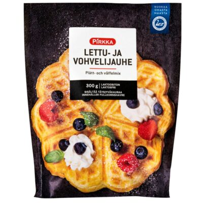 Pirkka lettu- ja vohvelijauhe 300g laktoositon