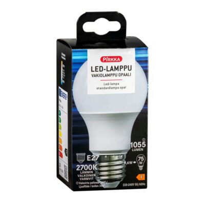 Pirkka LED vakio E27 1055lm opal 2700K