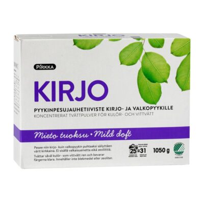 Pirkka kirjo pyykinpesujauhetiiviste kirjo- ja valkopyykille 1050g