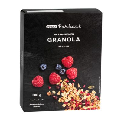 Pirkka Parhaat Granola marja-siemen380g