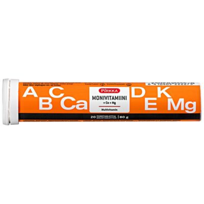 Pirkka monivitamiini + Ca + Mg 20kpl/80g