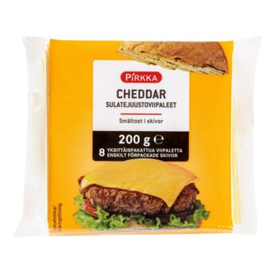 Pirkka cheddar sulatejuustoviipaleet 200g