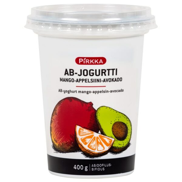 Pirkka AB-jogurtti mango-appelsiini-avokado 400g