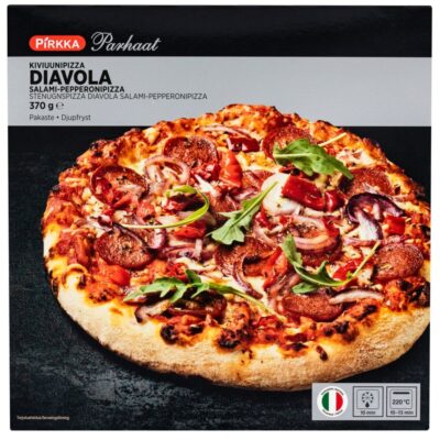 Pirkka Parhaat kiviuunipizza diavola 370g pakaste