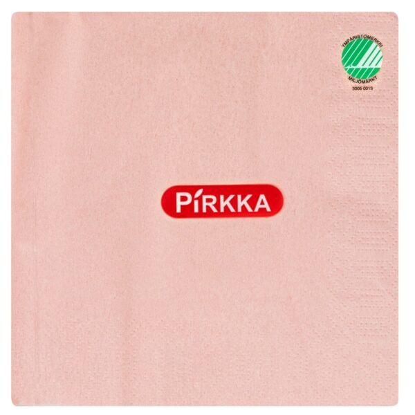 Pirkka lautasliina 50kpl 33cm vaaleanpunainen
