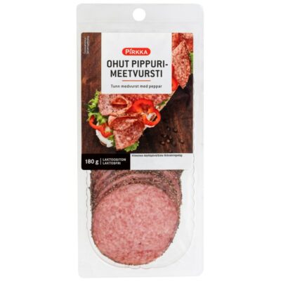 Pirkka ohut pippurimeetvursti 180g