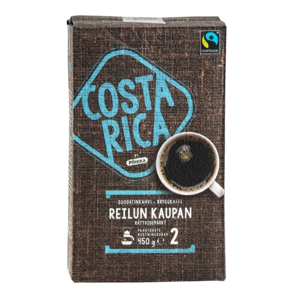 Pirkka Costa Rica Reilun kaupan suodatinkahvi 450g