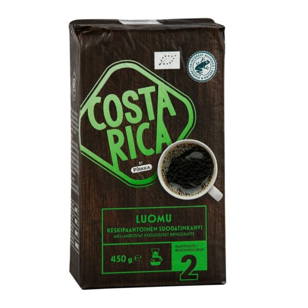 Pirkka Costa Rica Luomu suodatinkahvi 450g rfa