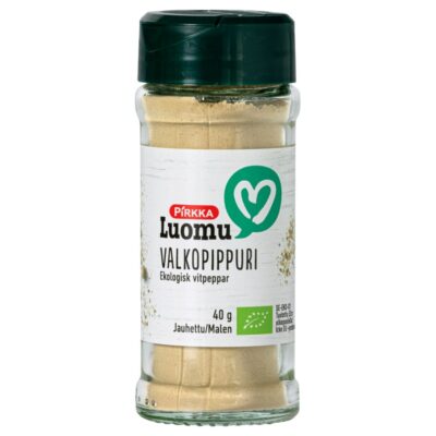 Pirkka Luomu valkopippuri 40g jauhettu