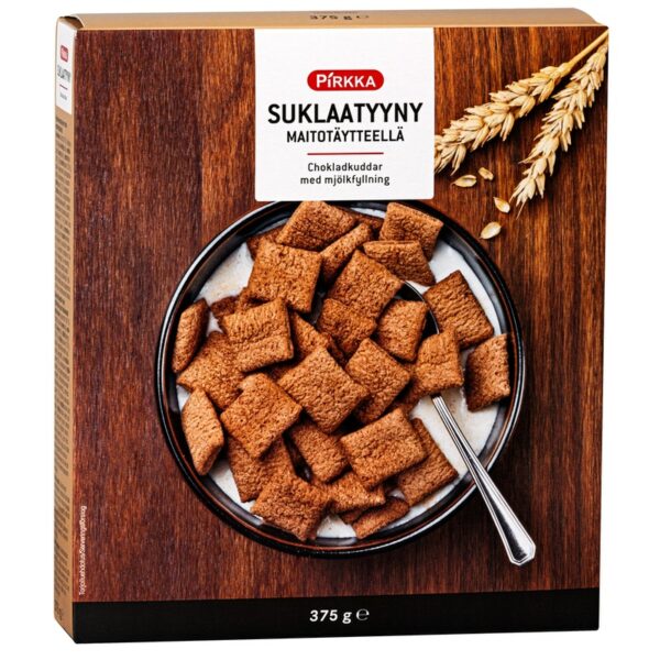 Pirkka suklaatyyny maitotäytteellä 375g