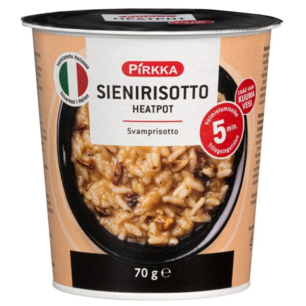 Pirkka Sienirisotto Heatpot 70g