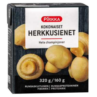 Pirkka kokonaiset herkkusienet 320g/160g