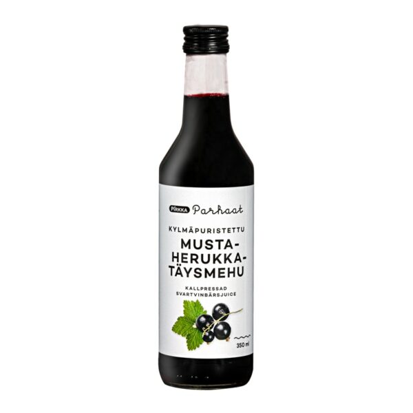 Pirkka Parhaat kylmäpuristettu mustaherukkatäysmehu 350 ml