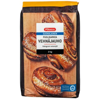 Pirkka suomalainen puolikarkea vehnäjauho 2kg