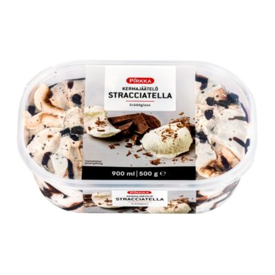 Pirkka kermajäätelö stracciatella 900ml/466g