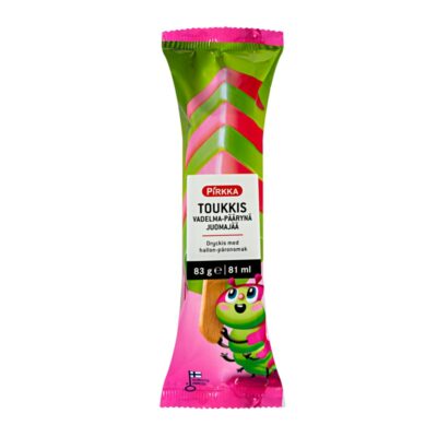 Pirkka Toukkis vadelma-päärynäjuomajää 83g/81ml